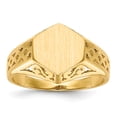 thumbnail image 1 of 14K Yellow Gold Signet Ring, 1 of 5