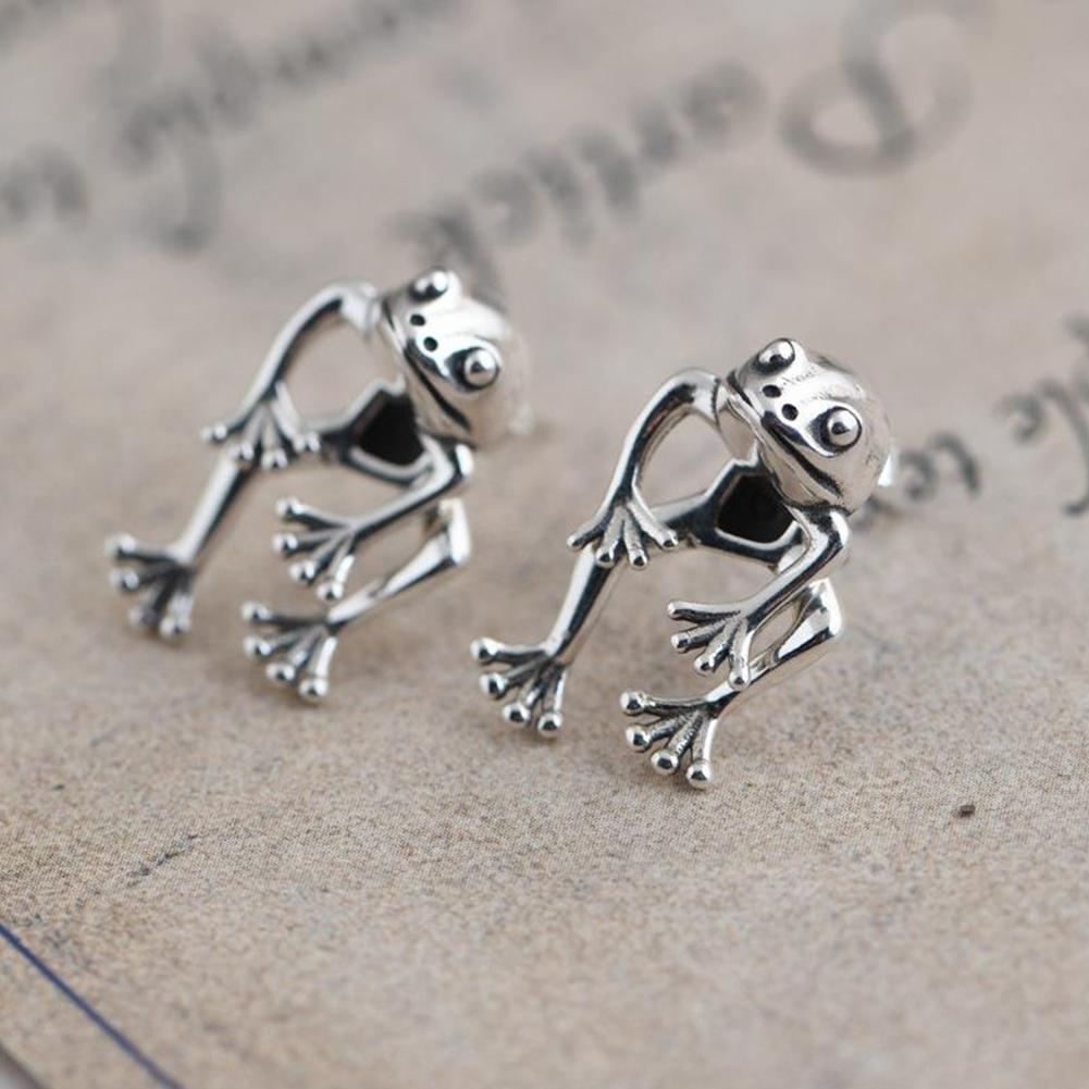 Vintage Gothic Frog Earrings Stud Earring Punk Jewelry Gifts For Women Girl Party Accessories A4E3 - image 3 of 9