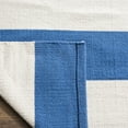 thumbnail image 4 of SAFAVIEH Montauk Saranna Striped Cotton Area Rug, Blue/Ivory, 5' x 8', 4 of 6