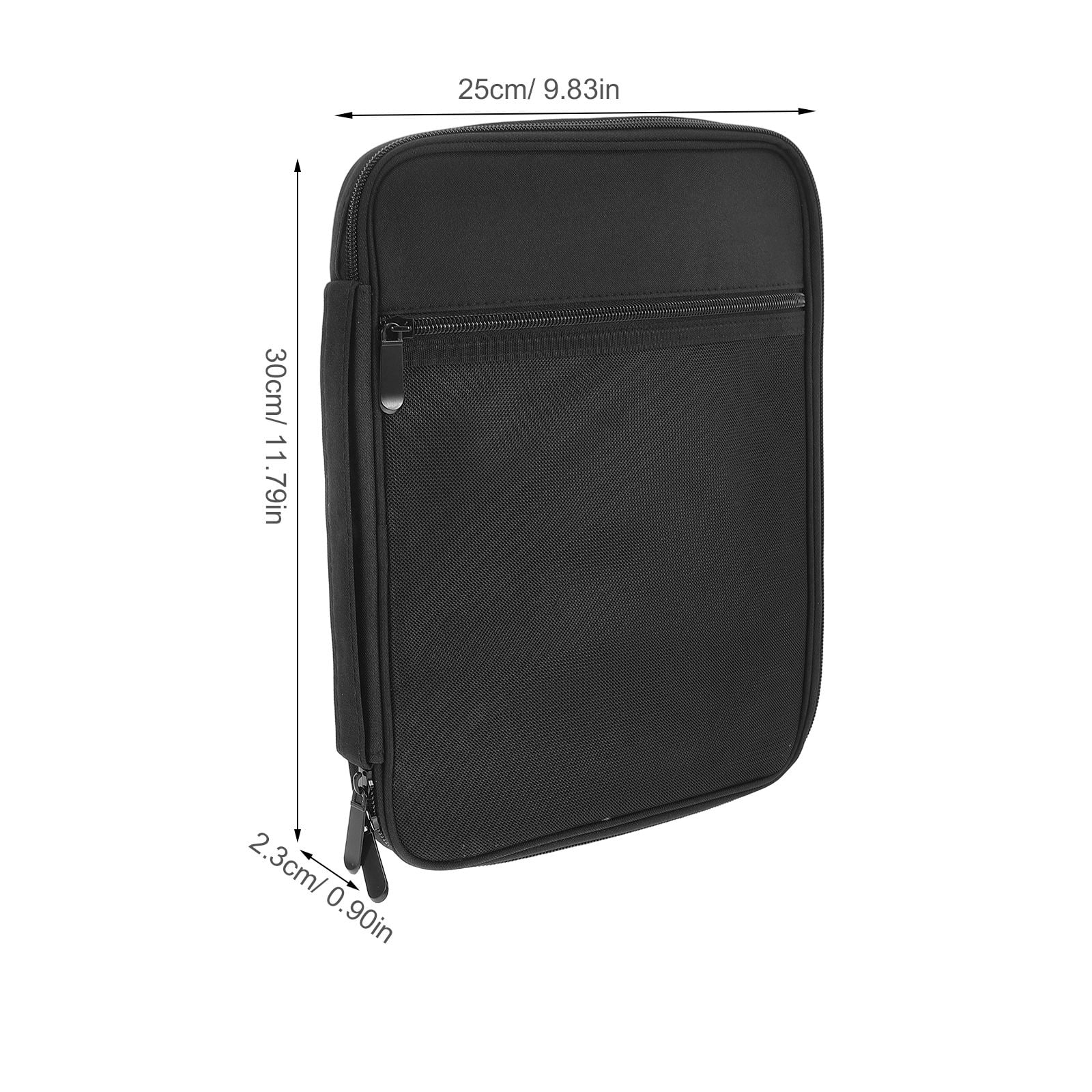 TABLZONE Black Polyester Protective Organizer for Smartwatch Bands, Portable Watch Band Storage Case with Design