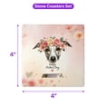 thumbnail image 5 of Happy Mother's Day Whippet with Flower Crown and Greeting Card Set of 4 Stone Coasters Dog Lover 4x4in Absorbent Soapstone Coaster - 13004, 5 of 5