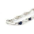 thumbnail image 3 of Galaxy Gold 2.01 CTW 14k Solid White Gold Tennis Bracelet Diamond Sapphire, 3 of 3
