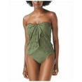 thumbnail image 2 of Women's Vince Camuto V90516 Crochet Lace Draped Bandini Swim Top (Safari Green S), 2 of 4