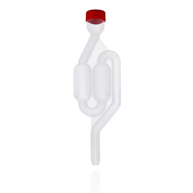 Billuyoard Válvula de escape unidireccional para elaboración de vino con tapa, piezas de esclusa de plástico transparente, válvulas, Type1 NO1