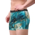 thumbnail image 2 of Pofeuu Abstract Ocean Currents Print Men’s Boxer Briefs, Moisture-Wicking Underwear, Regular,Trunk-Small, 2 of 5