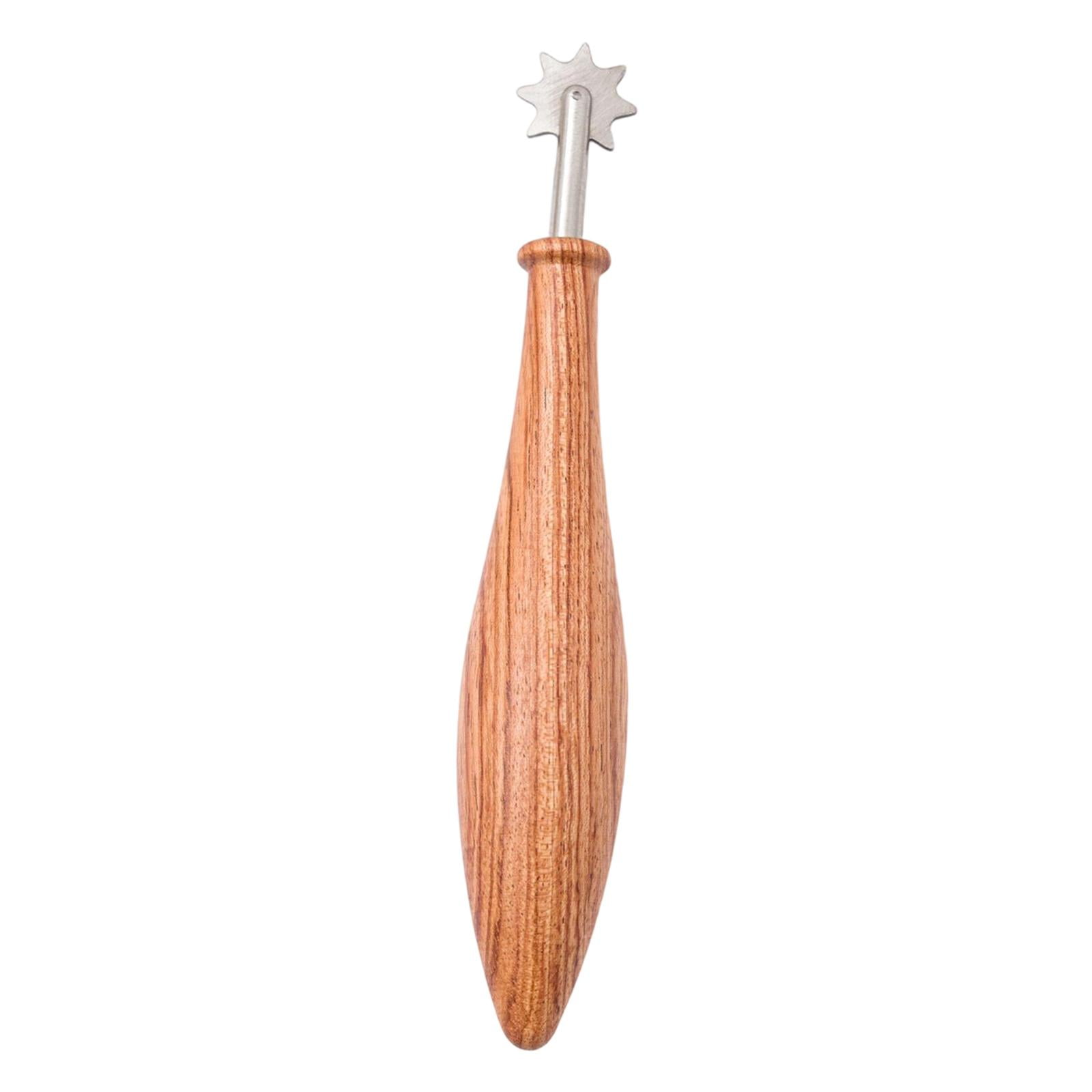 Pottery Roller Tool Detailing Roller Clay Texture Tool Ergonomic Wooden Handle for Craft Enthusiasts