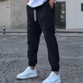 thumbnail image 5 of Mifsaly Baggy Joggers for Men Drawstring High Waist Cargo Sweatpants 2026 Relaxed Loose Work Pants Outdoor Travel Trendy Spring Summer Outfits with Pockets M, 5 of 9