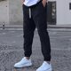 thumbnail image 5 of Ceisia Men Solid Color Loose Casual Pants Elastic Waist Drawstring Sports Gift Work Trousers, 5 of 9