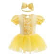 thumbnail image 3 of ATAIKU 3M-18M Baby Girls Princess Onesie Romper Dress Halloween Christmas Party Lace Gown Birthday Tulle Dresses with Headband, 3 of 7