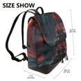 thumbnail image 2 of Fotbe Red Moon Shark Sailboat Mochila Bolso con Estampado para Mujer, Mochila Antirrobo de Nylon Impermeable, Bolsa Ligera de Hombro, 2 of 4