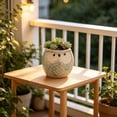 thumbnail image 2 of Cheapark Owl Ceramic Planter Succulent Flower Pot for indoor room windowsill balcony garden plant display area home gardening decor creative ceramic plant container Gift, 2 of 6