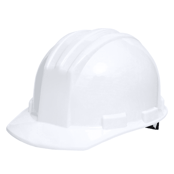 Safe Handler Impact Pro Safety Hard Hat, 4 Point Ratchet Suspension, White (Pack of 1)