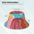 thumbnail image 5 of Kdxio Reflective Bucket Hat - Colorful Wool Balls Print Bucket Hat for Men,Women, 5 of 9