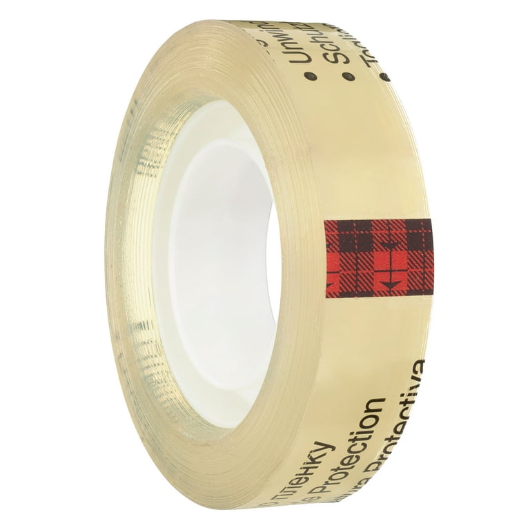 Scotch Double Sided Tape 1/2 in x 500 in Permanent 2 Boxes/Pack (665-2)