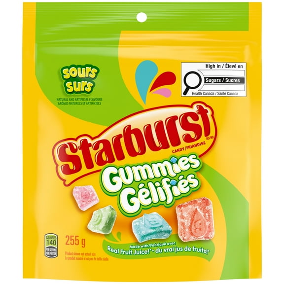 STARBURST, Surs, bonbons gélifiés, sac de format à partager, 255 g