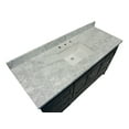 thumbnail image 5 of Abbey 60" Single Bathroom Vanity with Marine Gray Cabinet and Carrara Marble Top, 5 of 7
