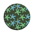 thumbnail image 4 of Spare Tire Cover, Doodles Starfish Wheel Cover Tire Covers For Trailers Car Truck Camper Universal Tire Covering Fits Diameter14"-17", 4 of 4