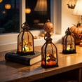 thumbnail image 5 of Halloween Ghost Hand Rustic Lantern, Mini Halloween Decorations Portable Night Light for Thanksgiving, Fall Indoor Outdoor Decor, Party Centerpiece, 5 of 5