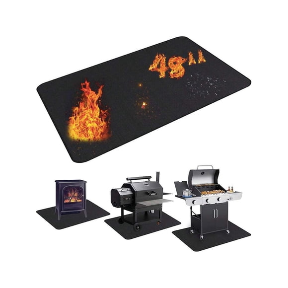 UBeesize Épaissi 48x36 Pouces sous le Gril Gril d'Extérieur, Coussin de Gril Ignifuge Double Face Foyer, Foyer Intérieur, Protecteur de BBQ Anti-Huile et Imperméable pour Terrasse et Patios Spécialforcanada