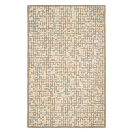 SAFAVIEH Martha Stewart Mosaic Dotted Area Rug, Hickory/Beige, 8' x 10'