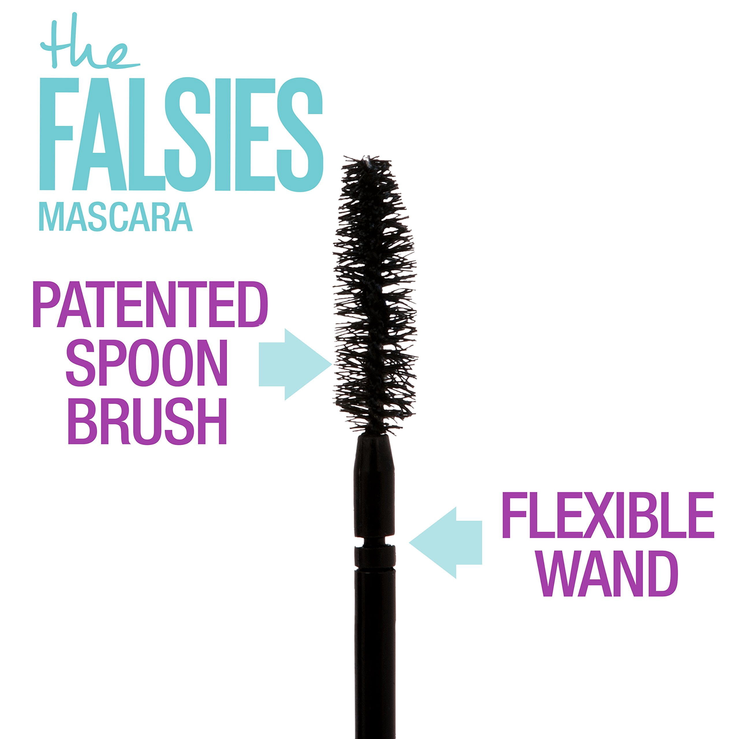 maybelline new york volum'express the falsies washable mascara special value pack(pack of 2- 0.25 fl. oz.), 280 blackest black,