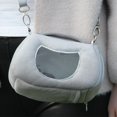 thumbnail image 2 of Mochila Bolsa de hombro portátil de moda para mascotas, hámster, conejo, nido de conejo (gris) Tmvgtek Libre de BPA, 2 of 8