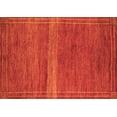 thumbnail image 1 of Ahgly Company Indoor Rectangle Abstract Orange Modern Area Rugs, 8' x 10', 1 of 4