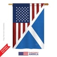 thumbnail image 2 of Breeze Decor BD-FS-H-108390-IP-BO-DS02-US US Scotland Friendship Flags of the World Everyday Impressions Decorative Vertical House Flag, 2 of 4