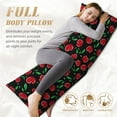 thumbnail image 5 of Lsque Cherry Body Pillow Case Cover,Ultra-Soft Microfiber Bed Pillow Cases 20x54 inches,Elegant Bedding,Breathable Durable Pillow Cover with Envelope Closure, 5 of 8