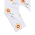 thumbnail image 5 of Kiapeise Baby Flower Print Straps Jumpsuit Long Pants Romper 0-24 Months, 5 of 6