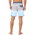 thumbnail image 3 of INSPIRE CHIC Men's Summer Drawstring Elastic Waist Color Block Beach Shorts 32 Light Gray, 3 of 5