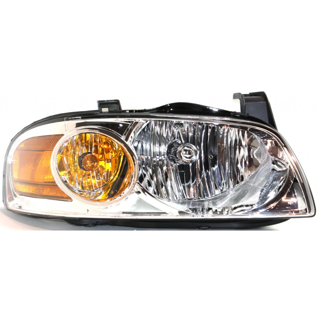 Headlight Assembly Passenger Driver Side Compatible with 2004 2005 2006 Nissan Sentra Factory Style Headlamp Lens Replacement Chrome 