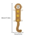 thumbnail image 3 of Dog Toys for Aggressive Chewers No Stuffing Squeaky Dog Toys Long Lasting Puppy Teething Chewing Interactive to Keep Them Busy Soft Plush Fox, Monkey, Raccoon, 3 of 6