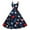 Dark Blue, variant on Valentines Day Dresses Sleeveless A-line with Heart Print Casual Fit Party Dresses Deep Red 2XL