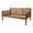 Brown, variant on Boho Twin-size Solid Hardwood Daybed in White-Mattress Not Included