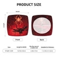 thumbnail image 5 of Honeii Black Spider Web With Spiders Print Square Cushion Cover with Elastic Band & Ties,Sofa Cushion Covers,Furniture Protector for Living Room,Washable Sofa Seat Slipcover-Six Piece, 5 of 7
