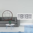 thumbnail image 2 of Expositor De Madera Antiguo Con Reloj Digital, Organizador Multiusos Para Decoración Del Hogar Y La Oficina, Estante De Almacenamiento Con Temperatura Y Humedad., 2 of 8