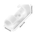 thumbnail image 4 of Cable Organizer Buckle Home Office Tabletop cable buckle plastic cable Wall Mounted Adhesive Cable Wire Fixing Clip, White, 20pcs, 4 of 7
