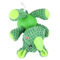 thumbnail image 3 of Juguete de mordida con sonido para perro, forma de rinoceronte, juguete educativo, juguete creativo para entrenamiento de mascotas, juguete con sonido de animal (verde), 3 of 5