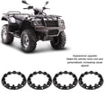 thumbnail image 4 of High Grade 4Pcs Wheel Hub Trim Cover Hubcaps Tire Protection Rim Cap Universal for ATV Go Kart Auto Tire Replacement Exterior Cap Rim Protectors Cover, 4 of 7