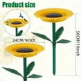 thumbnail image 2 of BiFandian Outdoor Sunflower Bird Feeder, Sunflower Shaped Bird Bath with Stake, Sunflower Garden Stake Decorations, Bird Feeder Pole for Outdoor Garden Feeding, 2 of 7