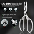 thumbnail image 4 of WHEANG Kitchen Scissors Poultry Shears Heavy Duty Meat Scissors Dishwasher Multipurpose Stainless Steel Sharp Utility Food Scissors For Chicken Poultry Fish Herb, 4 of 9