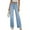 Light Blue, variant on Ladies' Retro High Waist Straight-Leg Jeans - Classic Denim Pants, Black Size L