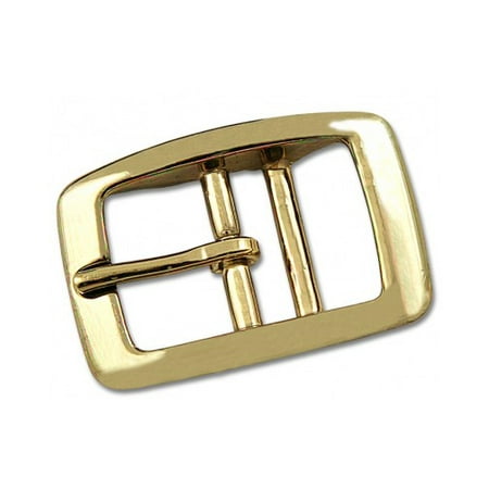 Embossed Brass Buckle - 3/4 Inch Brass Plated Tongue Buckle Closeout