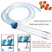 Fish Tank Aquarium Gravel Cleaner Syphon Vacuum Water Changer Pump Siphon Hose2Xk606