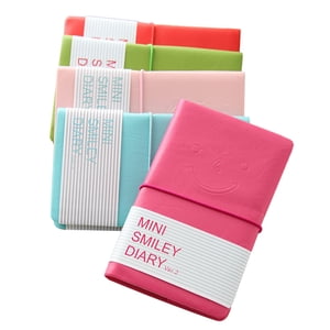 Un carnet de notes spirale, Furenl Couverture Bracelet en cuir journal de mode carnet de notes Imitation Notepad Papeterie, 5Pc portable