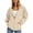 Beige, variant on Enjoytime Lightweight Zip Up Hoodie Women Loose Solid Color Long Sleeve Sweatshirt Fall Winter Fashion Tops with Pockets