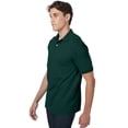 thumbnail image 4 of Hanes EcoSmart Men's Polo Shirt (Big & Tall Sizes Available) Deep Forest M, 4 of 5