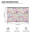 thumbnail image 3 of Susaid Peace Love and Dove Flower Power Print Makeup Mini Bags for Women Multi Color Cosmetics Bag Travel Toiletry Bag Pencil Pouch Blank Makeup Bags with Zipper, 3 of 7