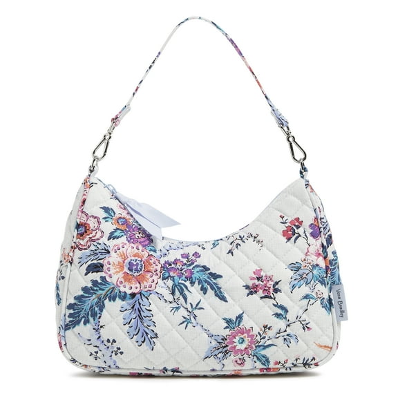 Vera Bradley Women's Cotton Mini Frannie Crescent Crossbody Bag Magnifique Floral